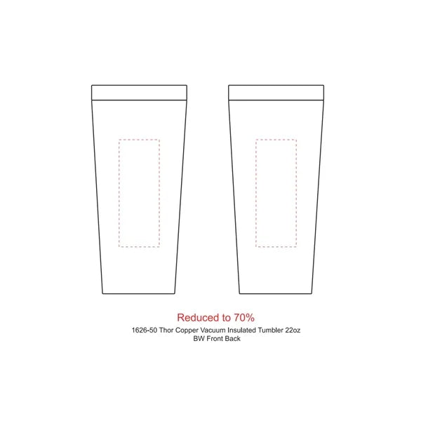 Thor Copper Vacuum Insulated Tumbler 22oz