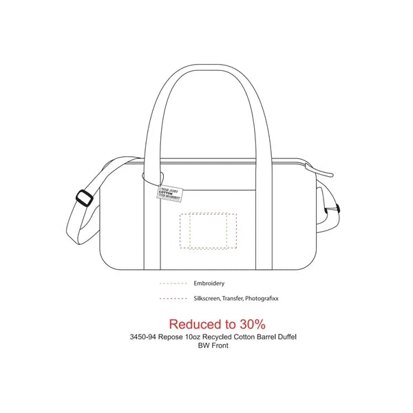 Repose 10oz Recycled Cotton Barrel Duffel