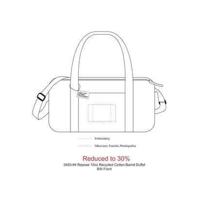 Repose 10oz Recycled Cotton Barrel Duffel