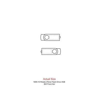Rotate 2Tone Flash Drive 4GB