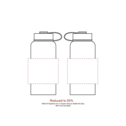 Highland 3-in-1 Copper Vacuum Bottle Kit 32oz