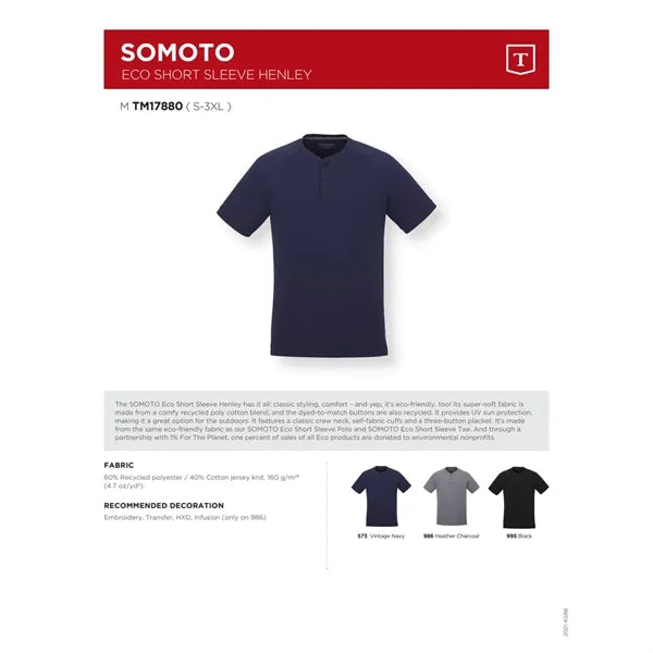 Men's SOMOTO Eco Short Sleeve Henley
