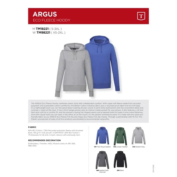 Men's ARGUS Eco Fleece Hoody