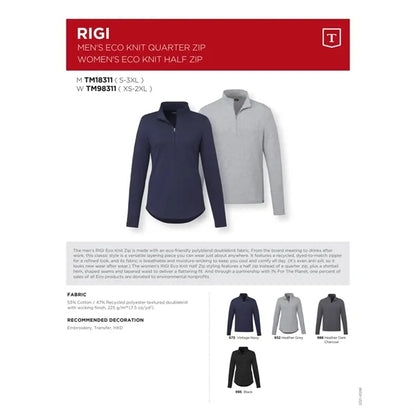 Men's RIGI Eco Knit Quarter Zip