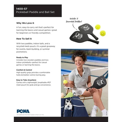 Pickleball Paddle and Ball Set