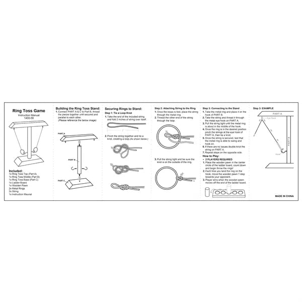 Wooden Ring Toss Game