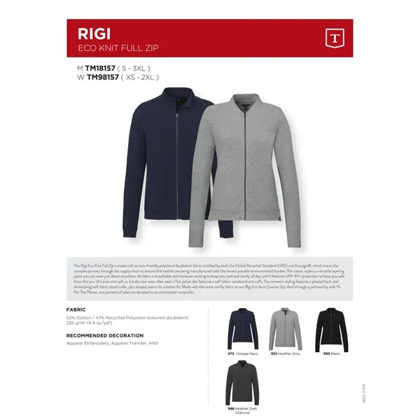 RIGI Eco Knit Full Zip - Women's