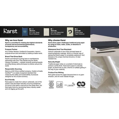 Karst Pocket Stone Paper Notebook