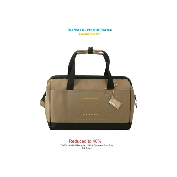 NBN Recycled Utility Zippered Tool Tote