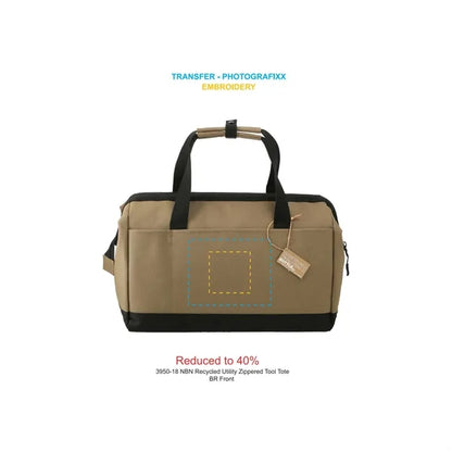 NBN Recycled Utility Zippered Tool Tote