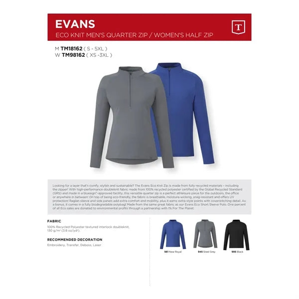 EVANS Eco Knit Half Zip - Women's