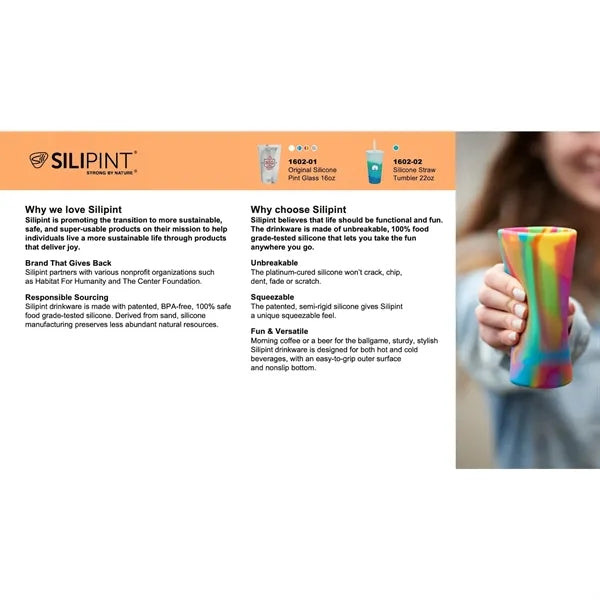 Silipint Original Silicone Pint Glass 16oz