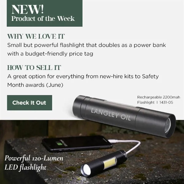 Rechargeable 2200mah Flashlight