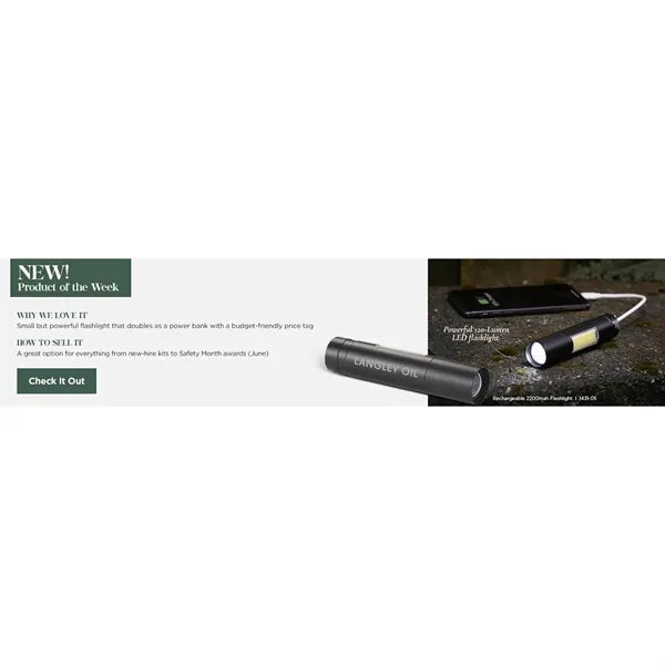 Rechargeable 2200mah Flashlight