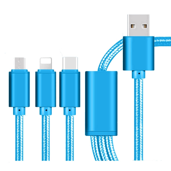The Virgo 3 in 1 Charging Cable Android, iPhone, Type C adap