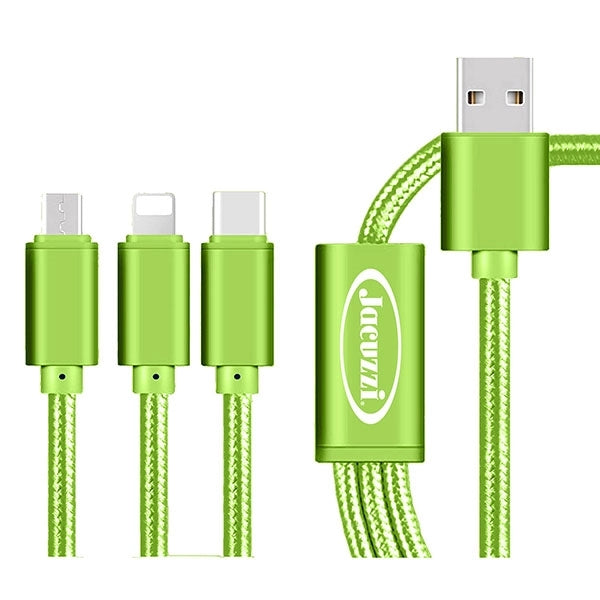 The Virgo 3 in 1 Charging Cable Android, iPhone, Type C adap