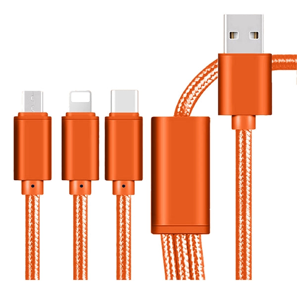The Virgo 3 in 1 Charging Cable Android, iPhone, Type C adap