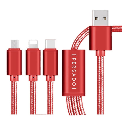 The Virgo 3 in 1 Charging Cable Android, iPhone, Type C adap