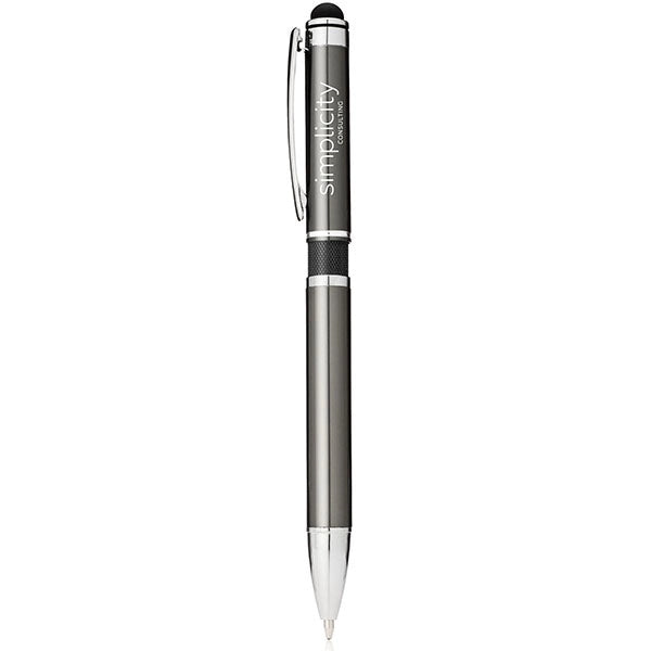 Stylus Metal Pen w/ Colored Middle Ring
