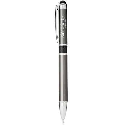 Stylus Metal Pen w/ Colored Middle Ring
