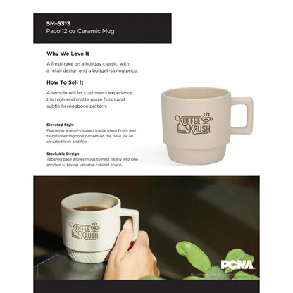 Paco 12oz Ceramic Mug