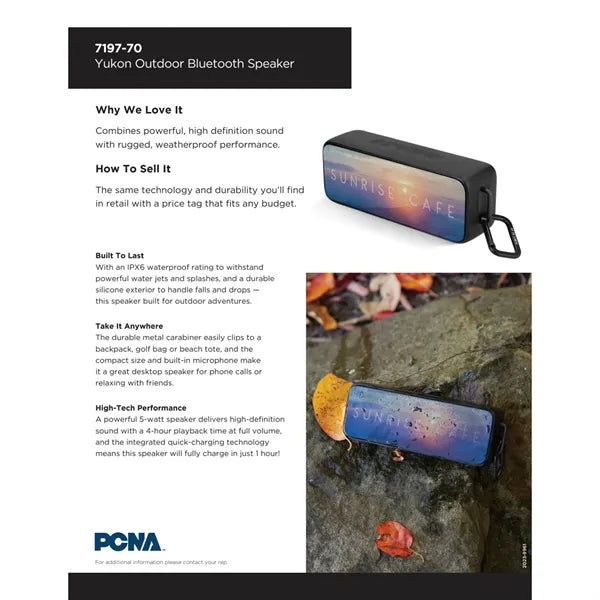 Yukon Outdoor Bluetooth Speaker