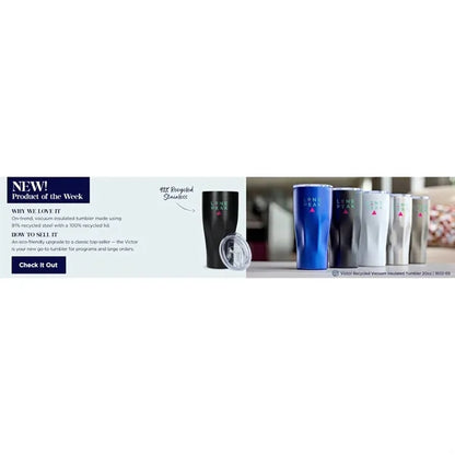 Victor Recycled Vacuum Insulated Tumbler 20oz