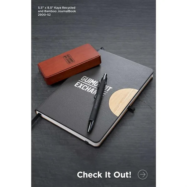 5.5" x 8.5" Kaya Recycled PU and Bamboo Journal