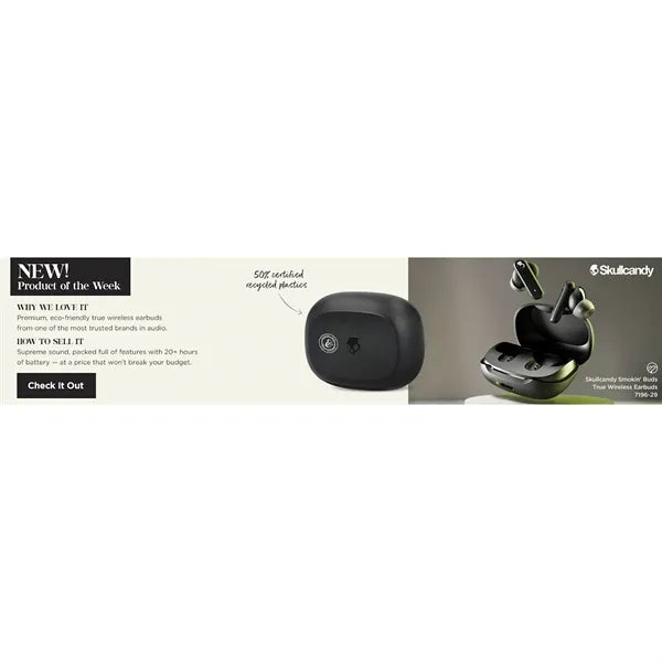 Skullcandy Smokin' Buds True Wireless Earbuds
