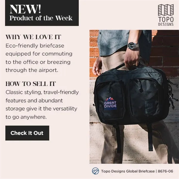 Topo Recycled Global Briefcase
