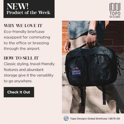 Topo Recycled Global Briefcase