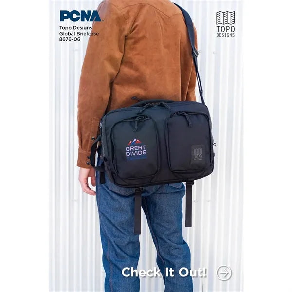 Topo Recycled Global Briefcase