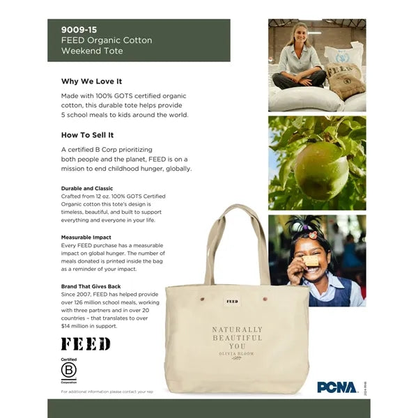 FEED Organic Cotton Weekend Tote