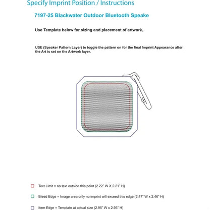 Blackwater Outdoor Waterproof Bluetooth Speaker
