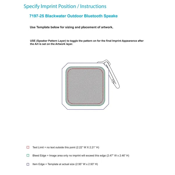 Blackwater Outdoor Waterproof Bluetooth Speaker