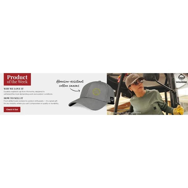 Wolverine Grey Claw Label 6 Panel Cap