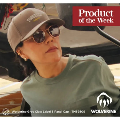 Wolverine Grey Claw Label 6 Panel Cap