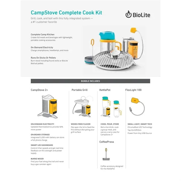 BioLite CampStove Complete Cook Kit