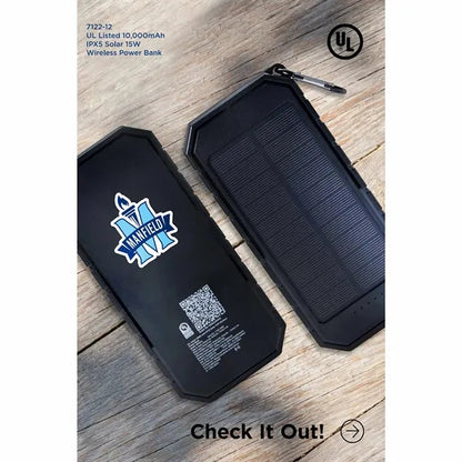 UL Listed 10000 IPX5 Solar 15W Wireless Power Ban