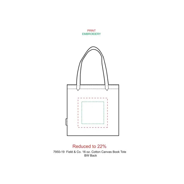 Field & Co. 16 oz. Cotton Canvas Book Tote