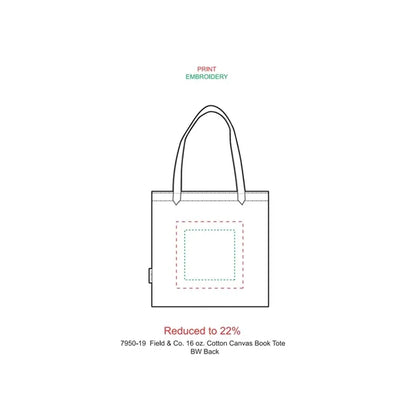 Field & Co. 16 oz. Cotton Canvas Book Tote