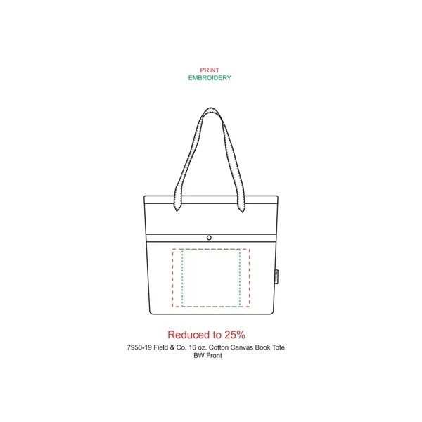 Field & Co. 16 oz. Cotton Canvas Book Tote