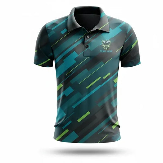 Sublimation Short Sleeve Polo shirt-Spandex Interlock Unisex