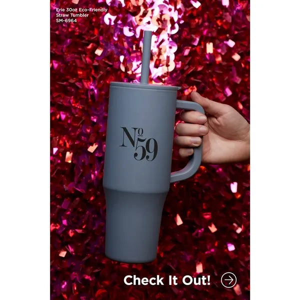 Erie 30oz Eco-Friendly Straw Mug