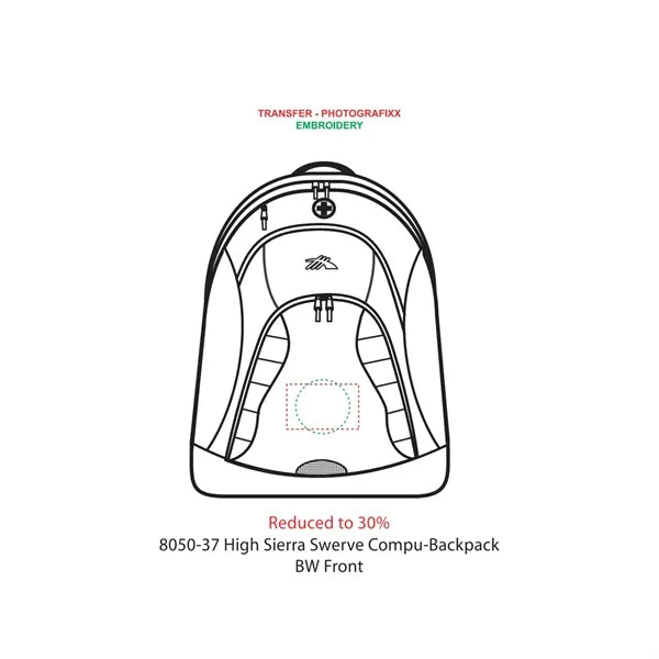 High Sierra Swerve 17" Computer Backpack