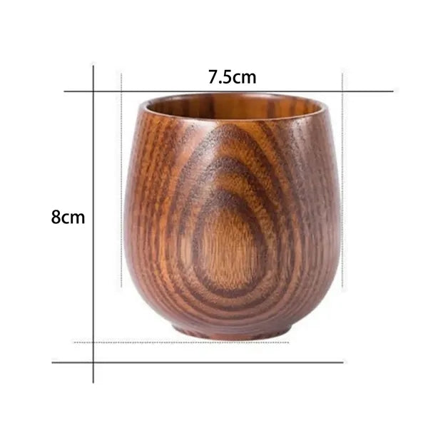6oz. Natural Wooden Cup Eco Friendly Drinkware