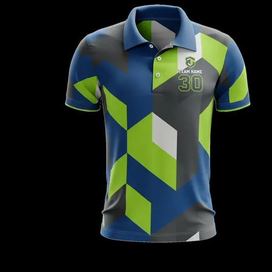 Sublimated Performance short sleeve Polo shirt-160G Jacquard