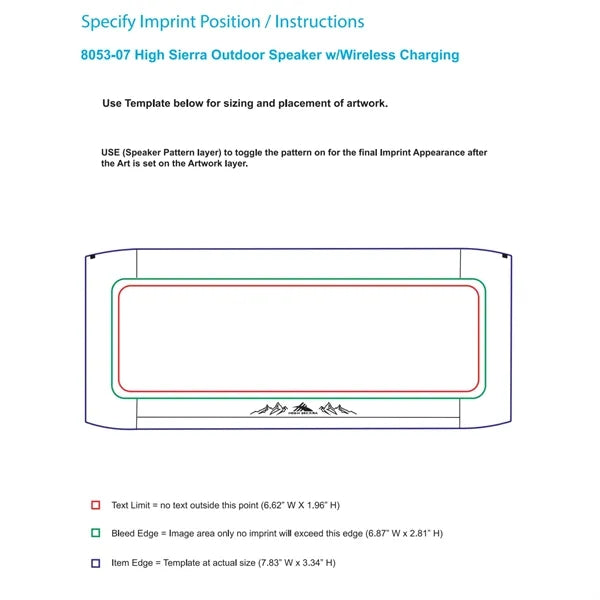 High Sierra Outdoor Speaker & Wireless PowerBank
