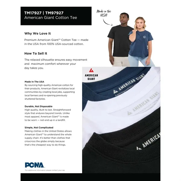 American Giant Heavy Weight Cotton Tee - Men's