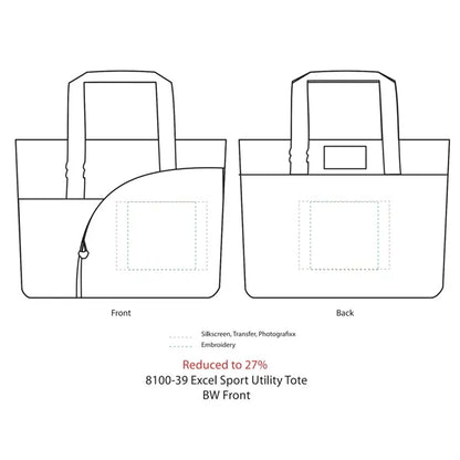 Excel Sport Zippered Utility Business Tote